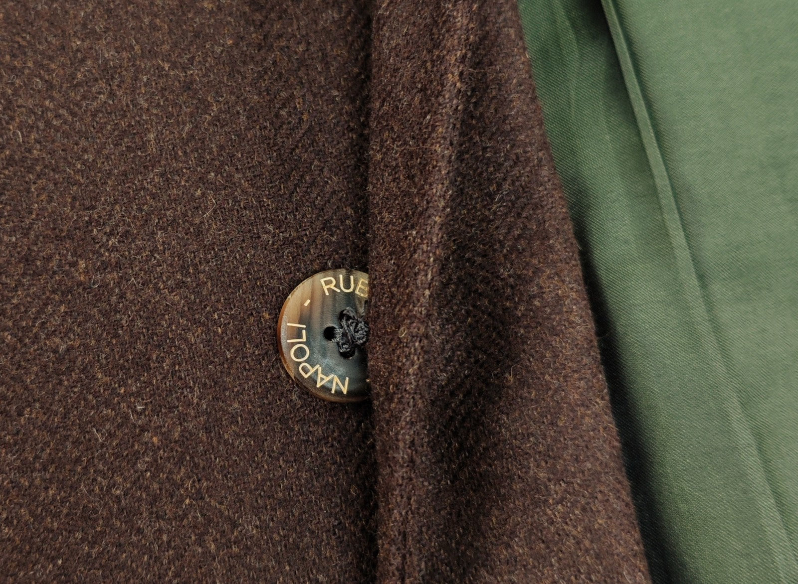 $2200 RUBINACCI NAPOLI Dark Brown Jacket Sport Coat 100% Cashmere 46 US 56 EU