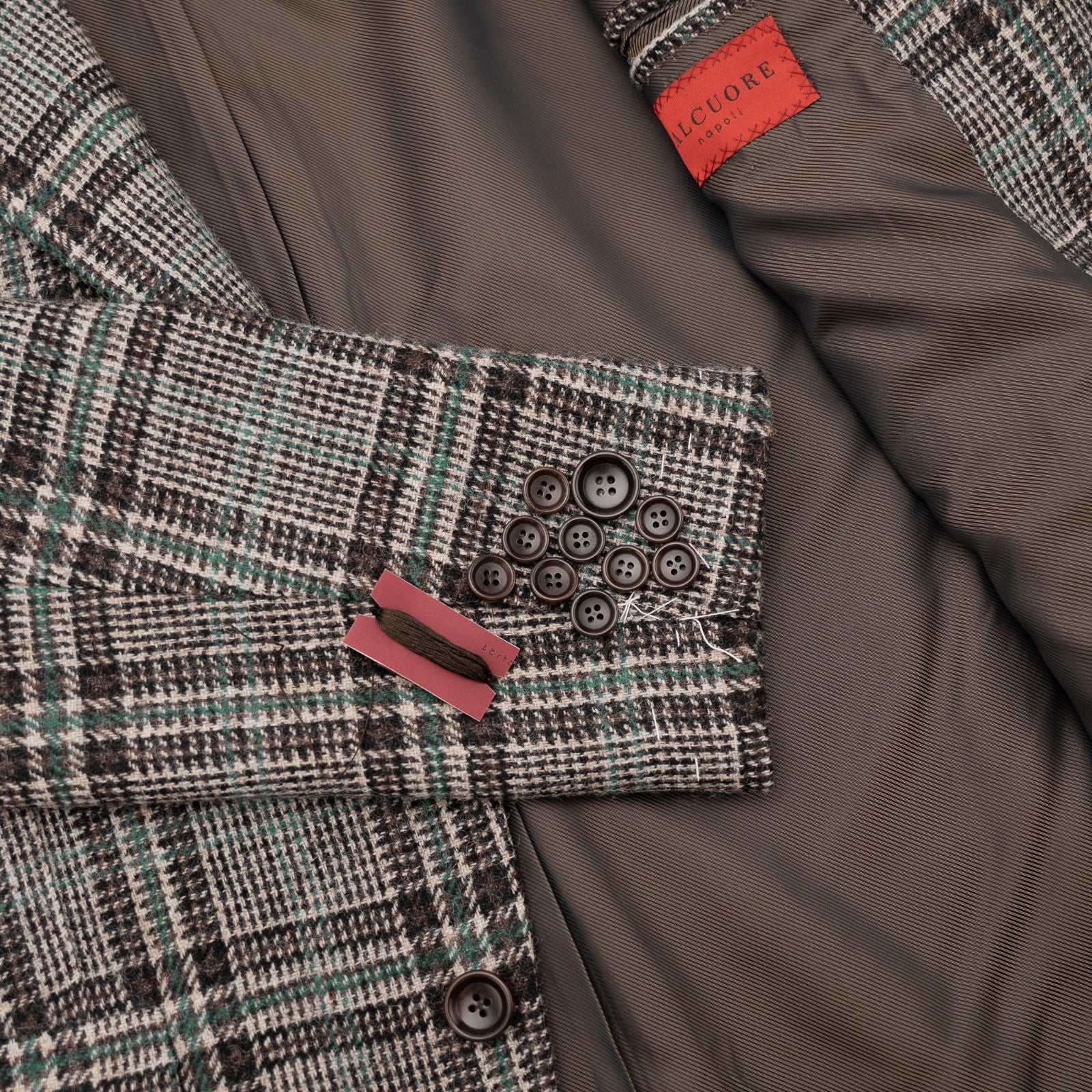 Sartoria DALCUORE NAPOLI Hand-Sewn Jacket Sport Coat Flannel Wool 38 US / 48 EU