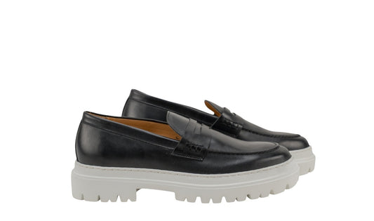 1050$ TESTONI "Mantova" Loafer Black Sneaker Lux Calf 8 UK /  9 US / 42 IT