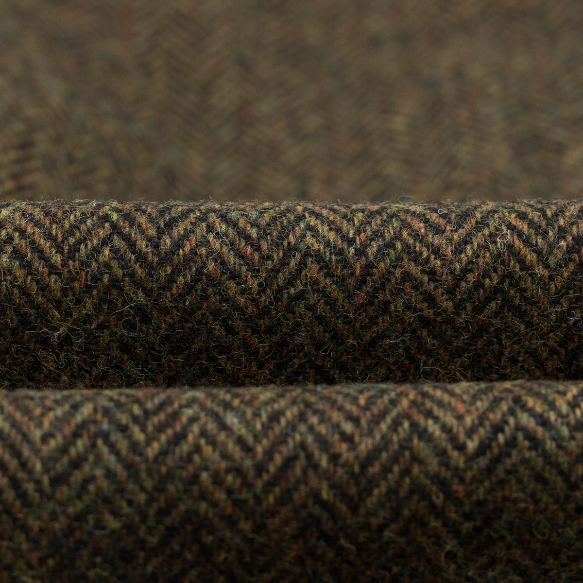 $7250 ISAIA Sartorial Overcoat Coat Herringbone Flannel Wool Olive Green - Brown