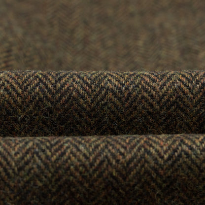 $7250 ISAIA Sartorial Overcoat Coat Herringbone Flannel Wool Olive Green - Brown