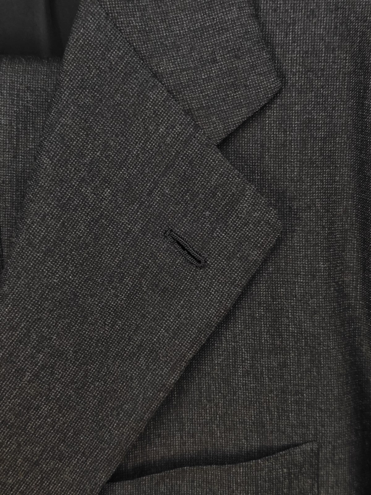 $4490 FRANCK NAMANI by CESARE ATTOLINI Gray Suit Fine Wool 150's 44 US / 54 EU