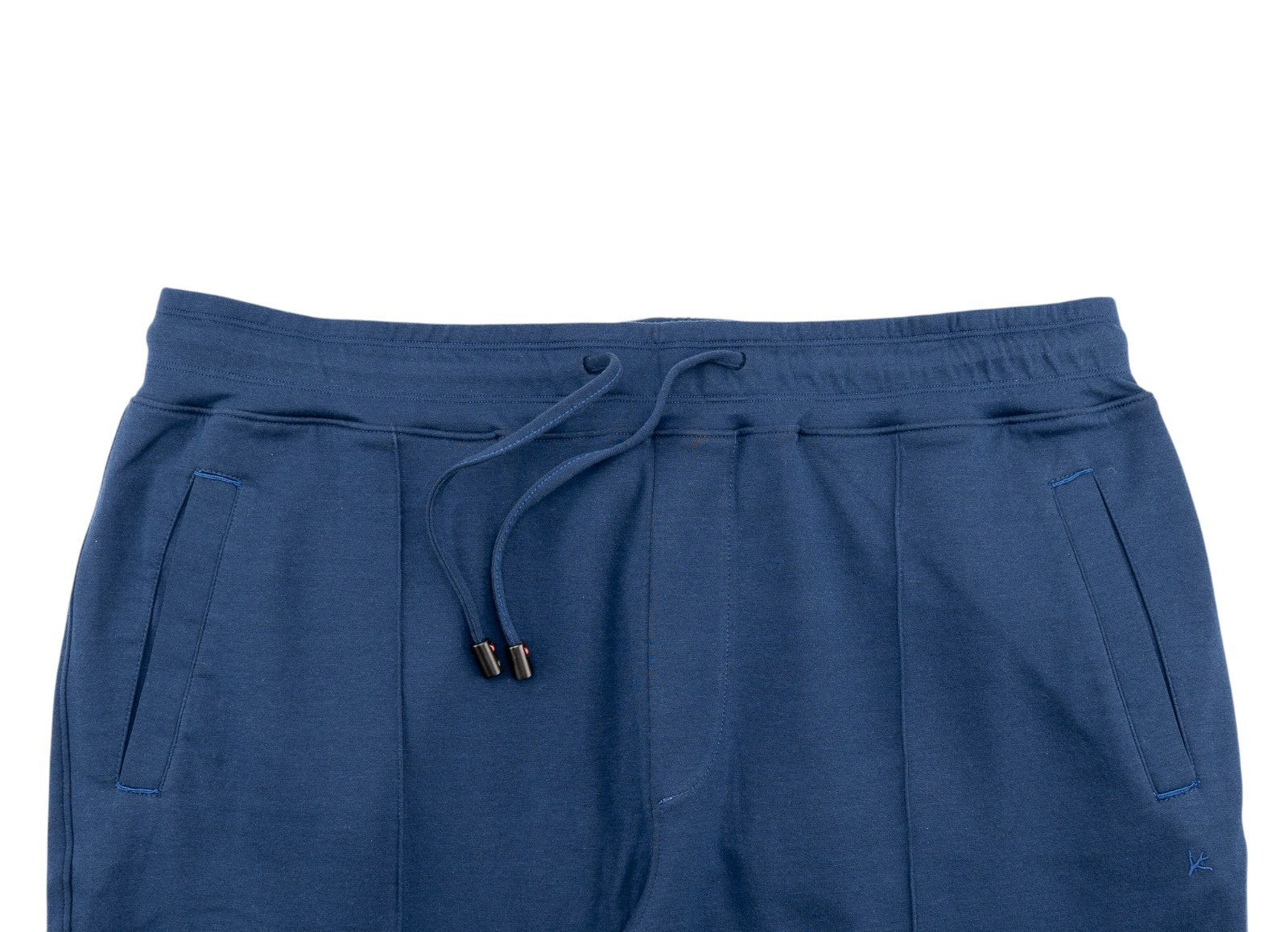 1200$ ISAIA NAPOLI Blue Drawstring Track Pant Jersey Cotton Size 3XL