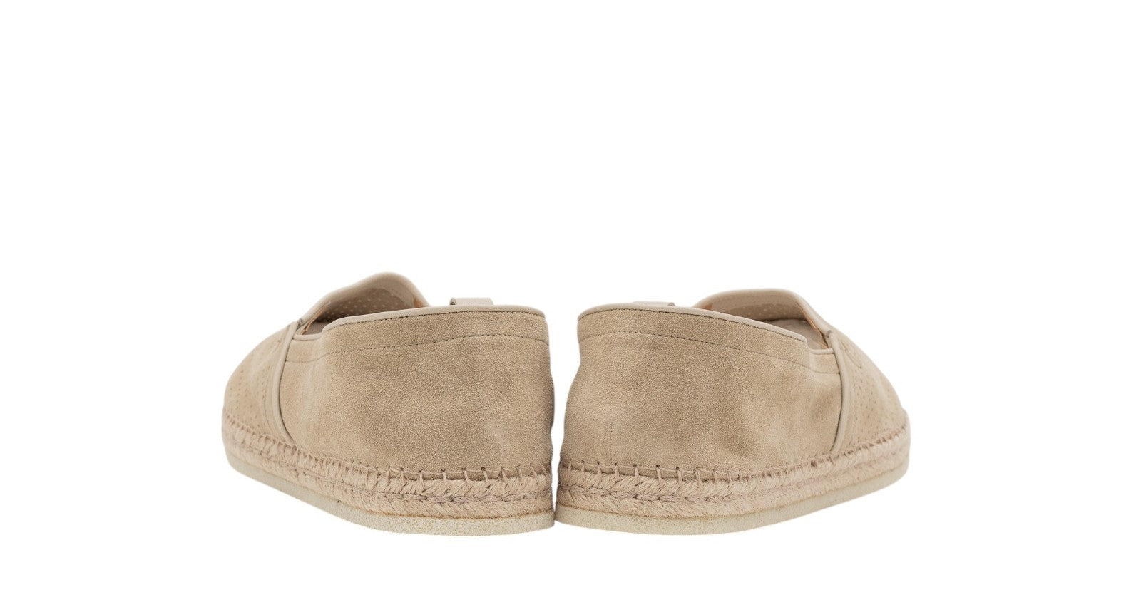 750$ TESTONI Espadrillas "Capri" Shoes Perf. Unlined Wheat 8 UK / 9  US / 42 IT