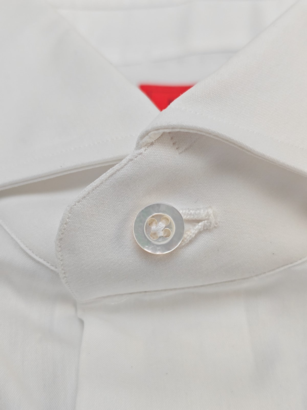 780$ ISAIA "Mix" Comfort Project Dress Shirt White Stretch Cotton 17 - 43  2Q