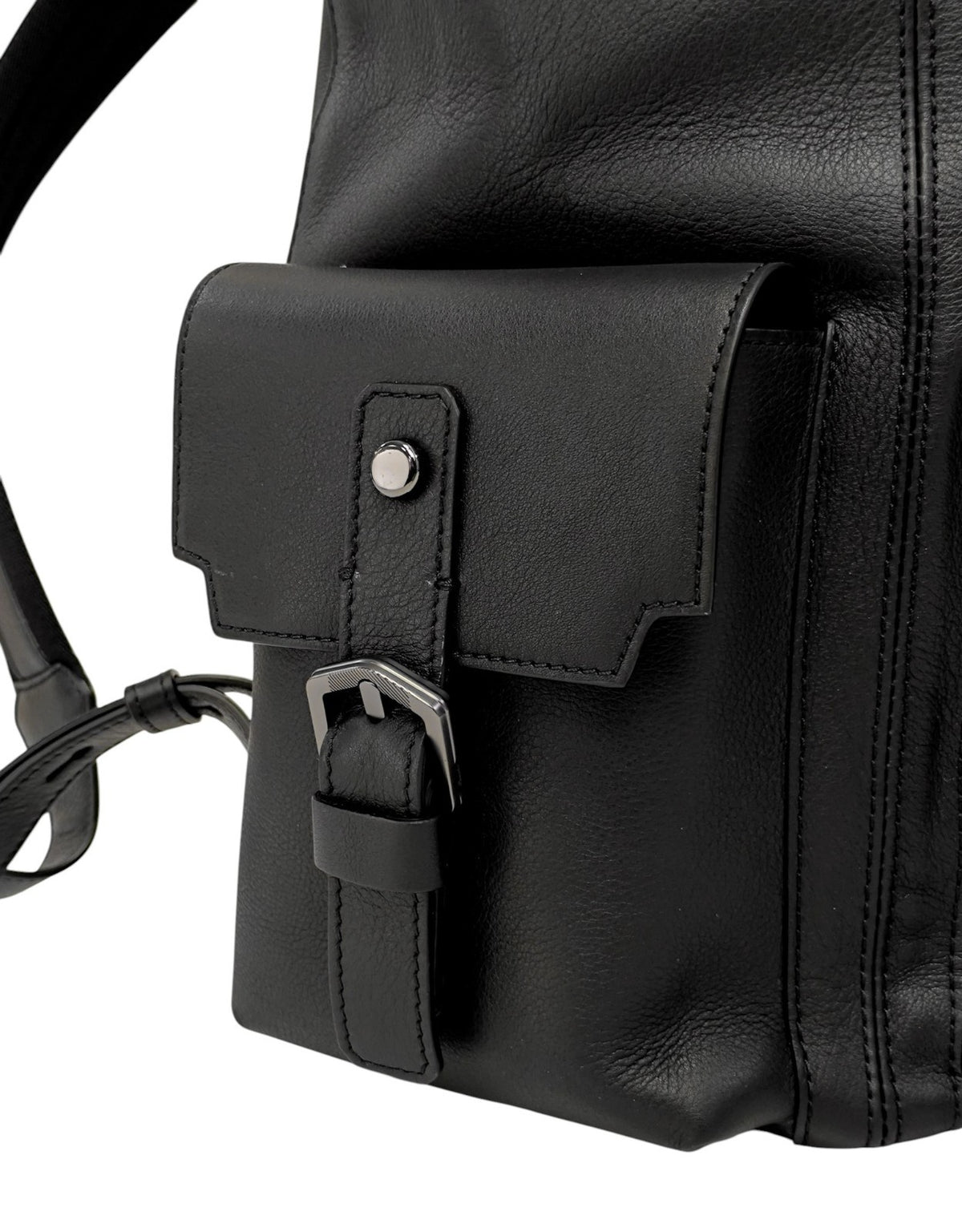 2200$ PINEIDER FIRENZE 1774 Black Calf Multiple Backpack Travel Weekender XL