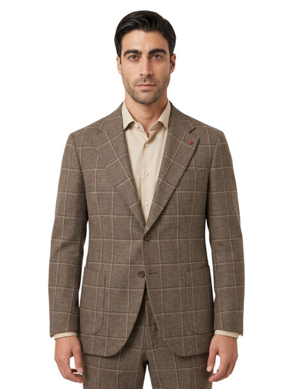 $6850 ISAIA NAPOLI "Marechiaro" Beige Suit Hand-Sewn Black Sheep Wool