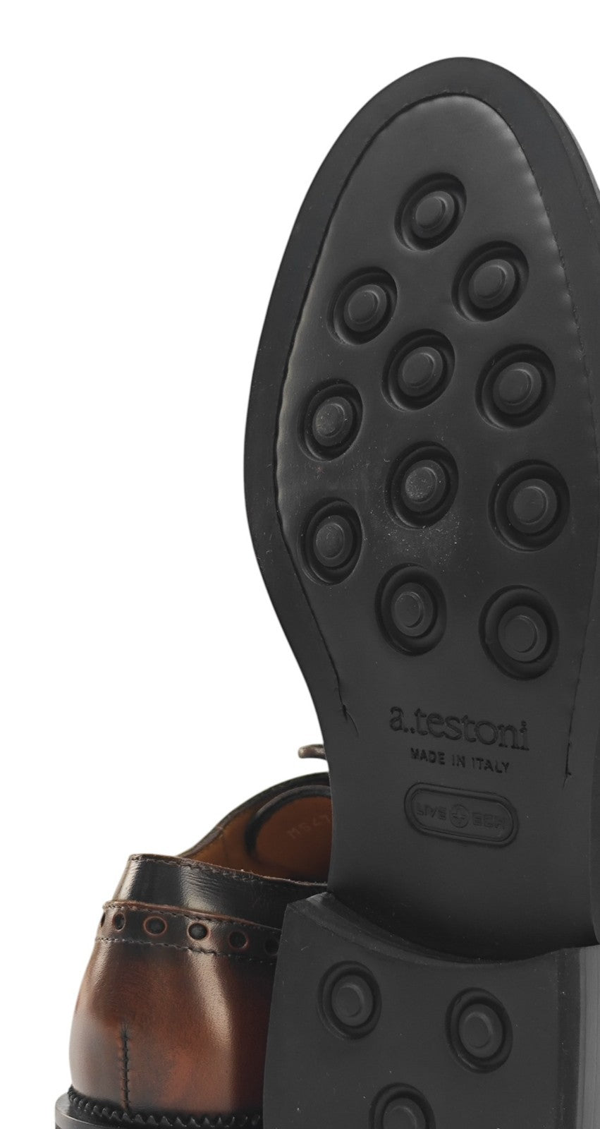 1200$ TESTONI Derby Shoes English Burnished Calf Brown 8 UK / 9 US / 42 IT