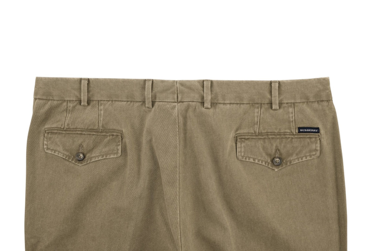 700$ BURBERRY Olive Green Jeans Denim Pant Cotton Pant Relaxed Fit 42 US / 58 EU