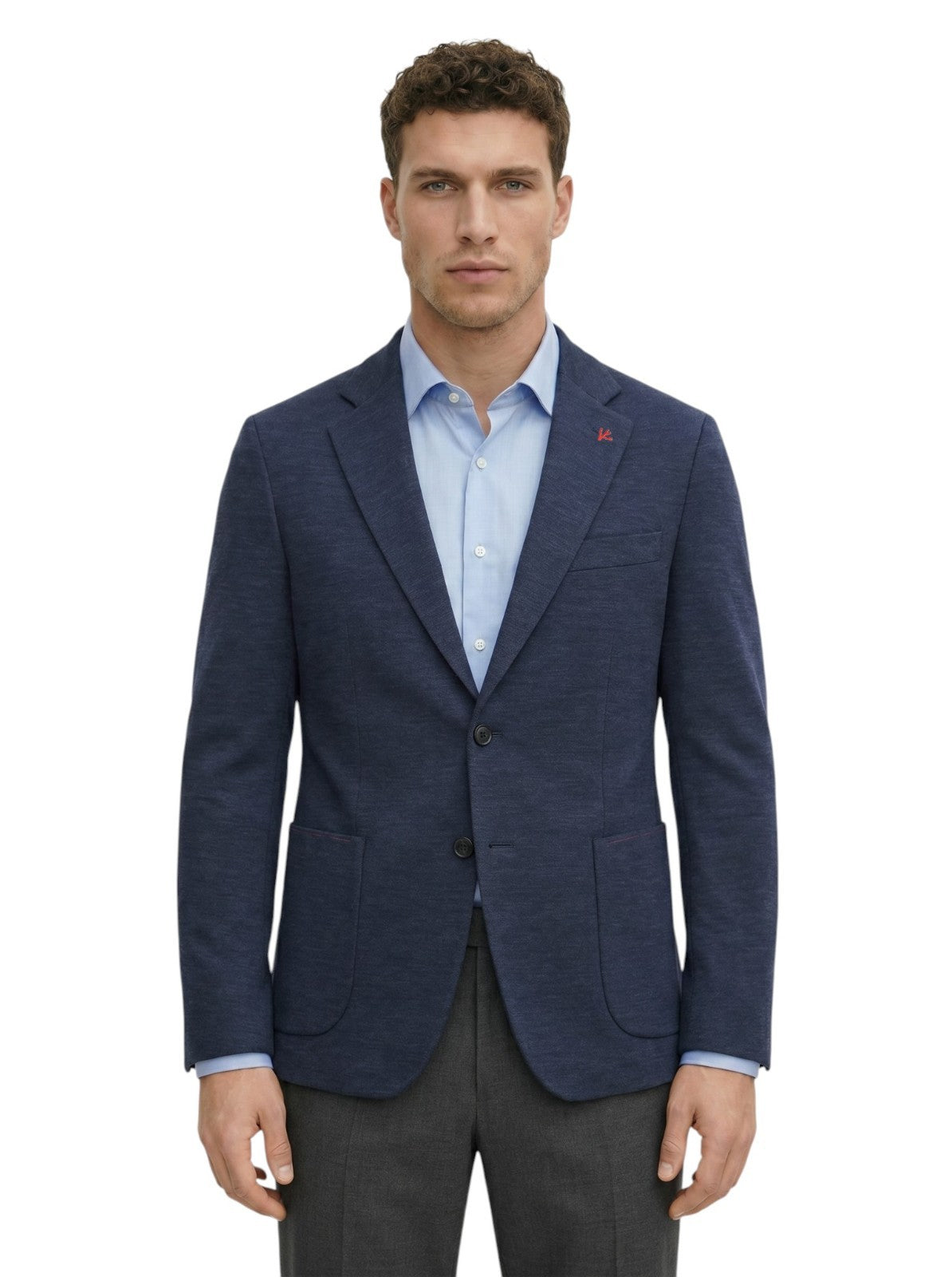$5490 ISAIA "Capri" Blue Jacket Sport Coat Jersey Wool Comfort 42 US / 52 EU 8L