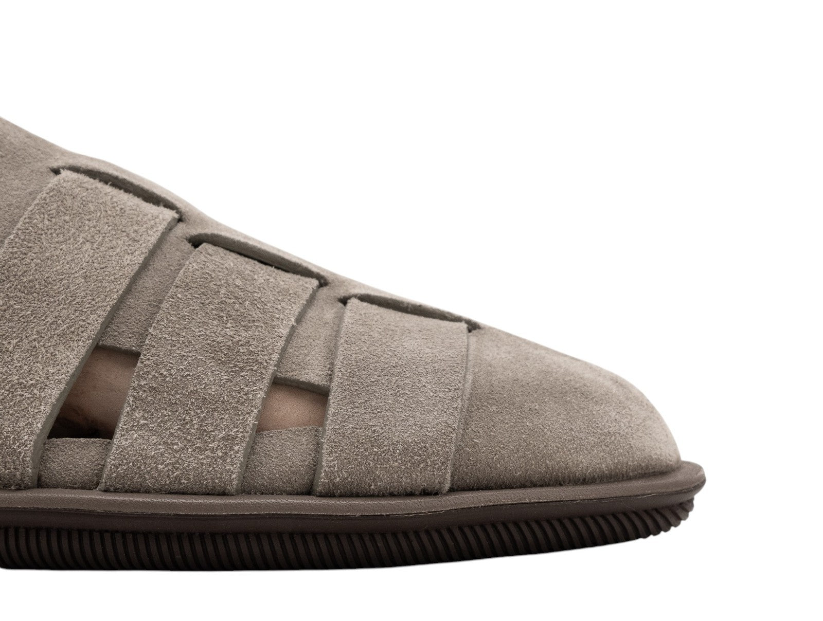 1200$ GIORGIO ARMANI Fisherman Shoes Sandals Gray Suede 9 UK / 10 US / 43 IT