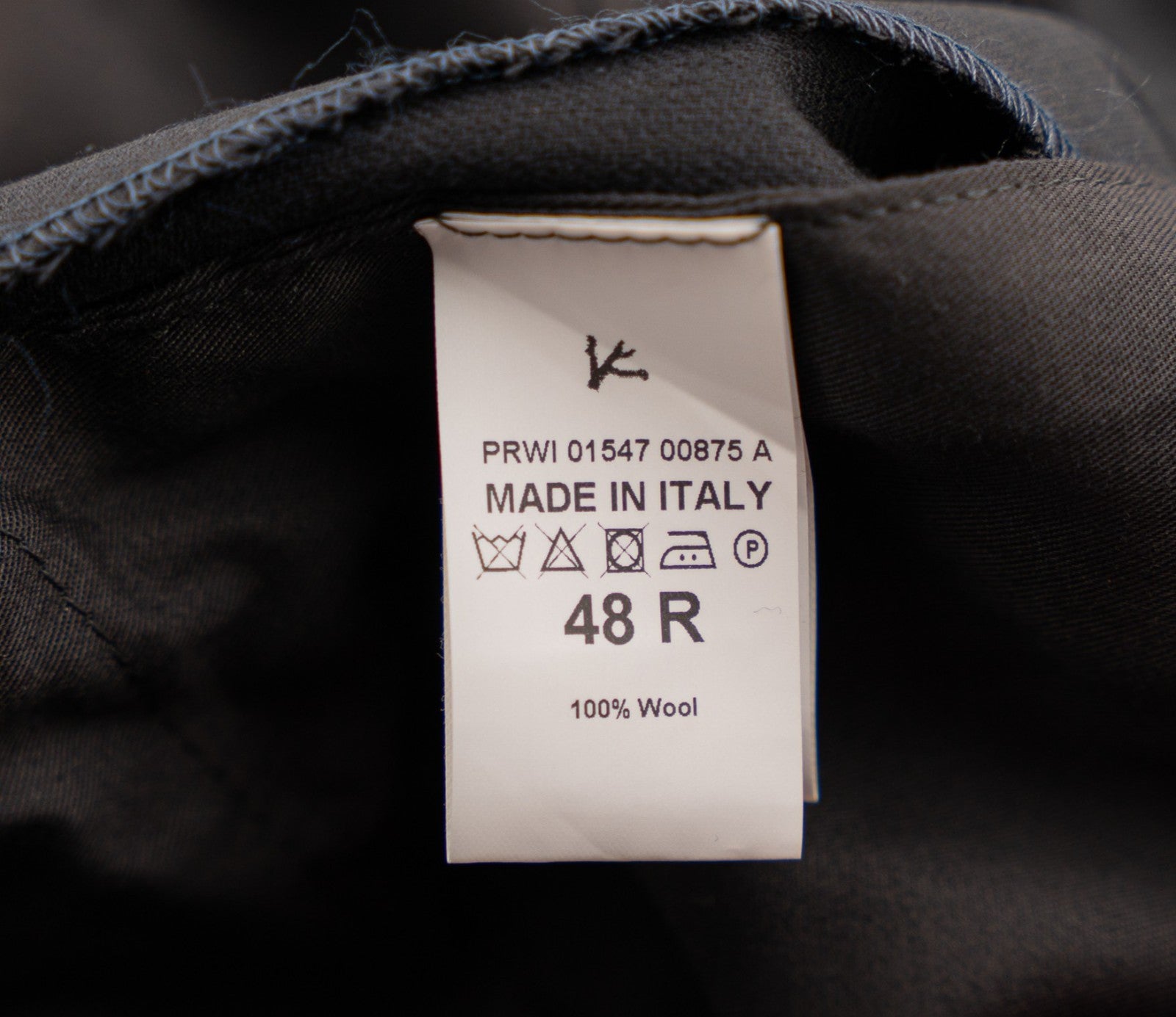 1680$ ISAIA Hand-Sewn Tapered Dress Pant Fine Wool Blue Midnight 32 US / 48 EU