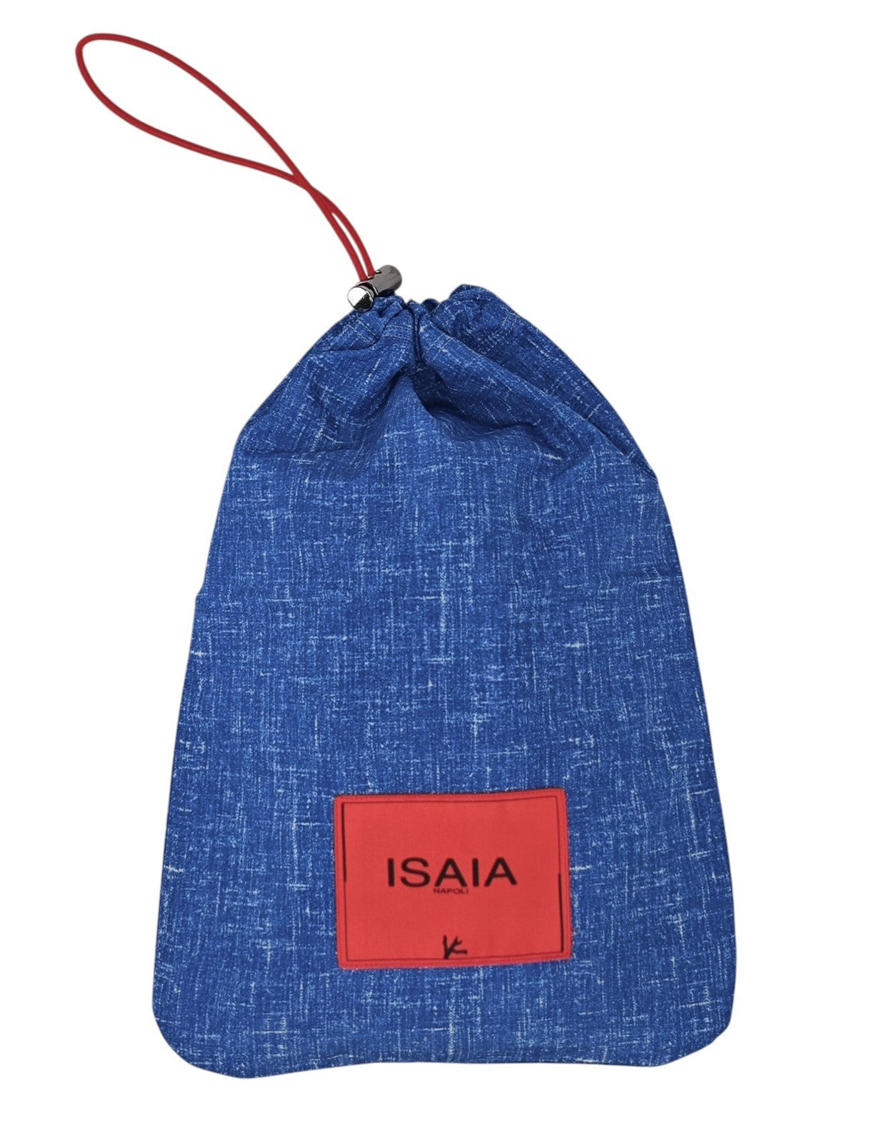 395$ ISAIA NAPOLI Blue Printed Swimsuit Swim Trunks whit Drawstring Waist