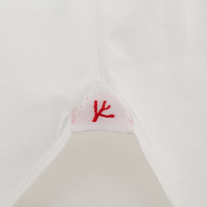750$ ISAIA NAPOLI "Mix" Dress Shirt Hand-Sewn White Oxford Cotton 18 - 45
