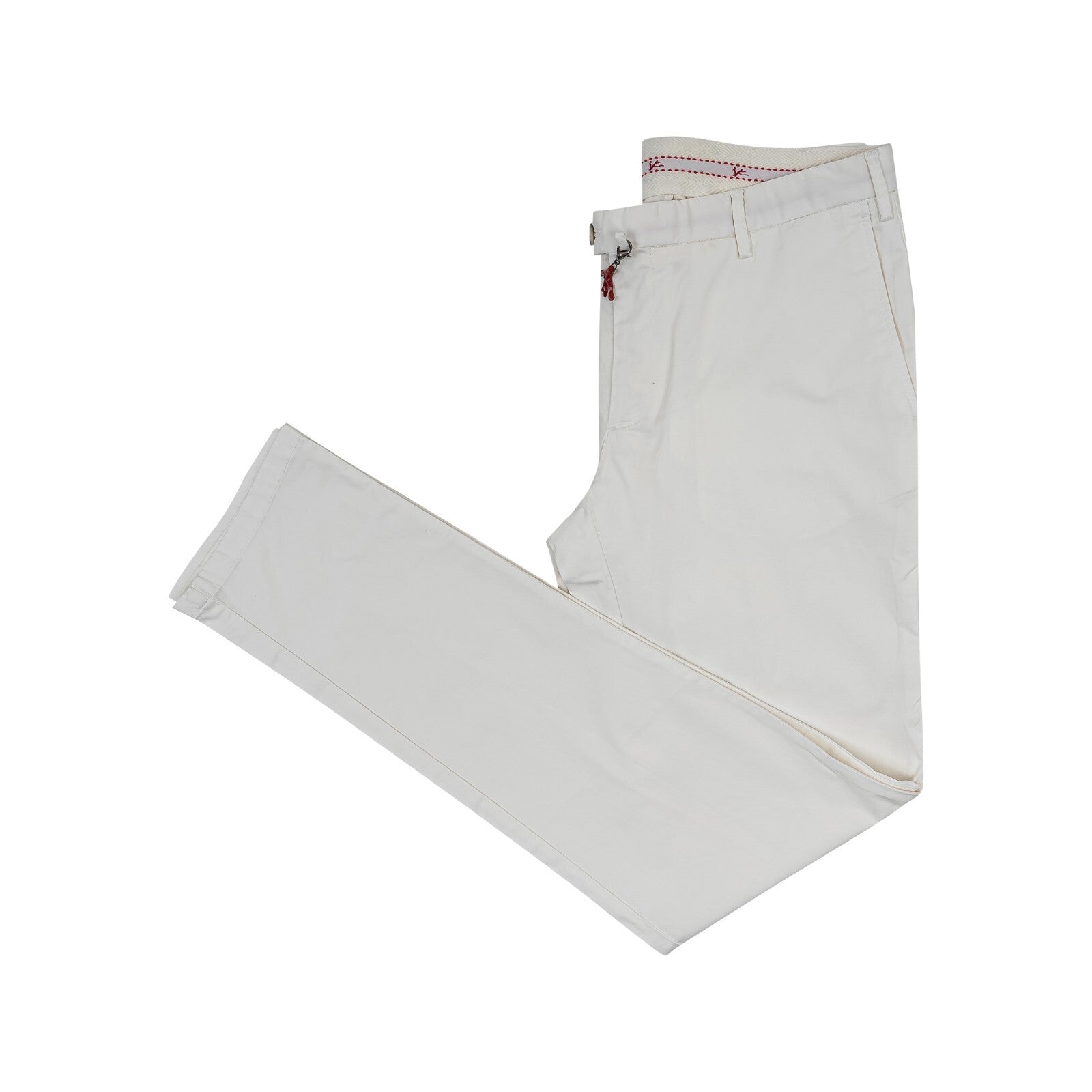 690$ ISAIA NAPOLI White Chino Pant Soft Cotton 36 US / 52 EU Regular