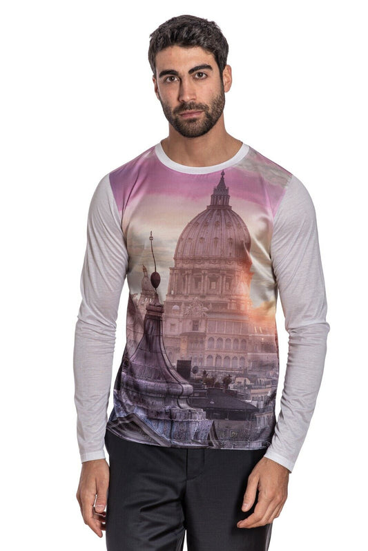 1400$ GERLIN T-Shirt 100% Silk & Cotton Lisle "SAN PIETRO" Size M BIJAN
