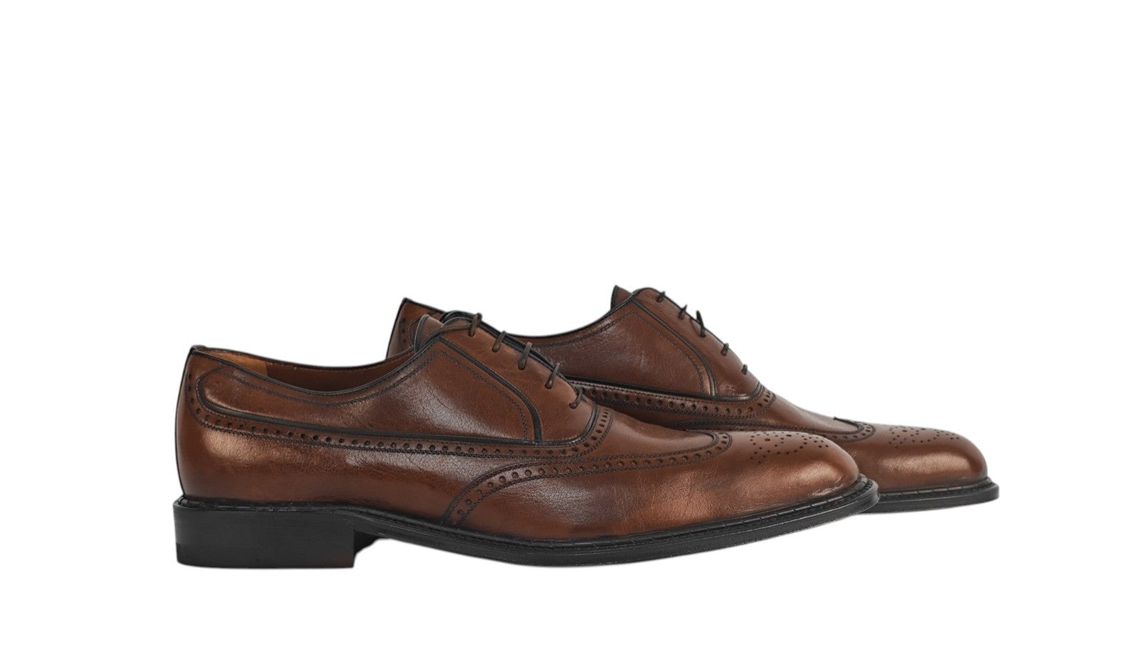 $1550 TESTONI Goodyear Bolognese Oxford Shoes Kangaroo Leather Brown