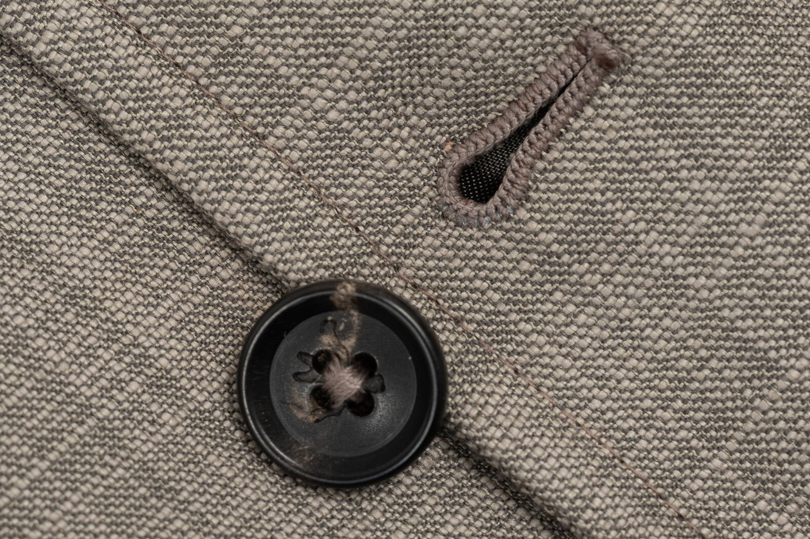 1600$ ISAIA NAPOLI Light Gray Vest Jacket Techno Wool & Suede 36 US / 46 EU