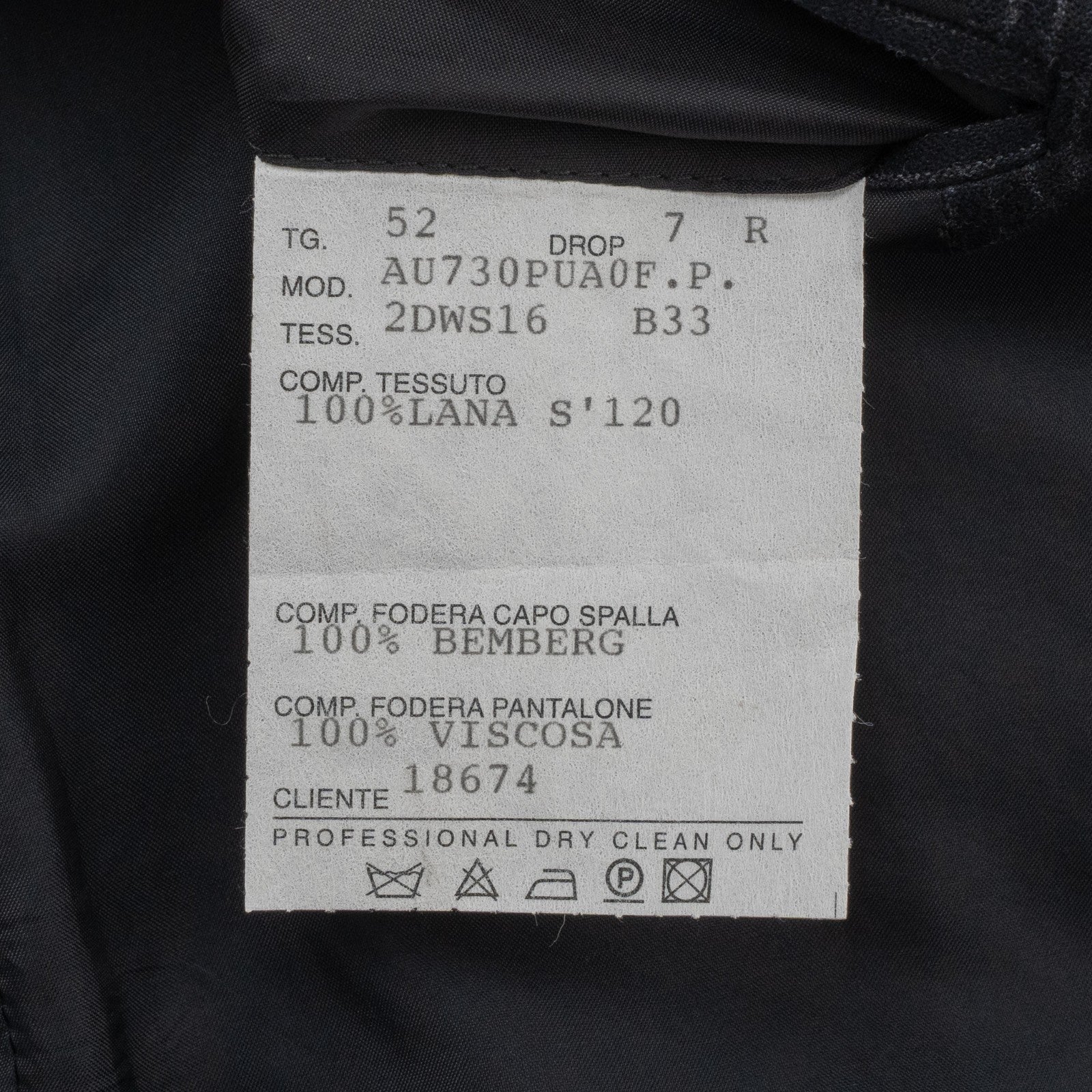 2900$ SARTORIO NAPOLI by KITON Blue Suit Wool 120's Pinstripe 42 US / 52 IT