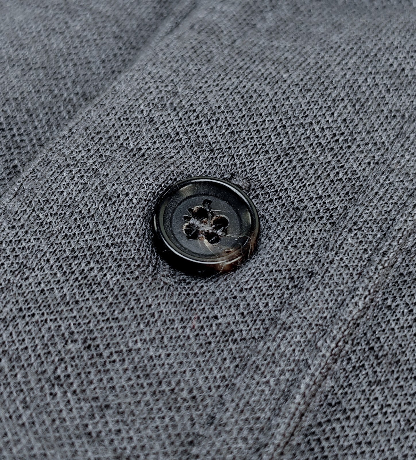 1850$ ISAIA NAPOLI Gray Polo Sweater Long Sleeve Soft Cashmere - Silk Size M