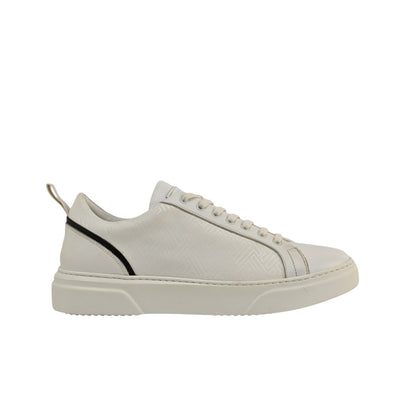 700$ TESTONI Sneaker Weaving T Macro Calf White 8 UK  / 9 US / 42 IT