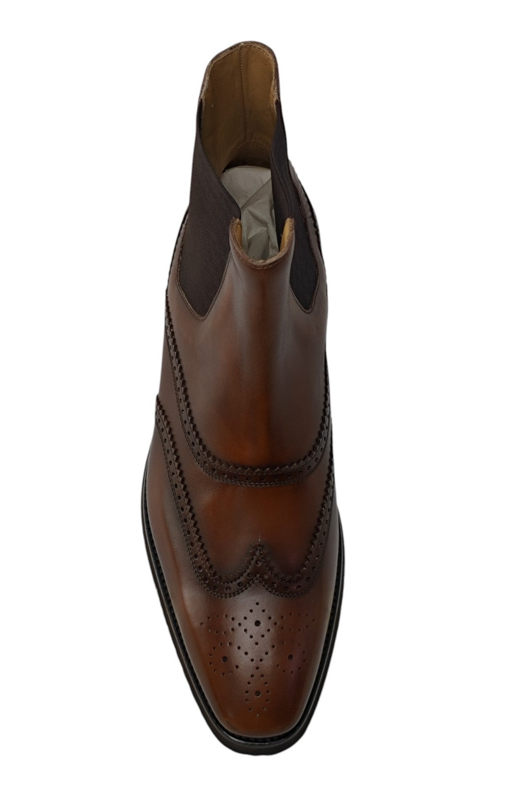 1550$ TESTONI Chelsea Boot Shoes Antique Calf Brown 8 UK / 9 US / 42 IT