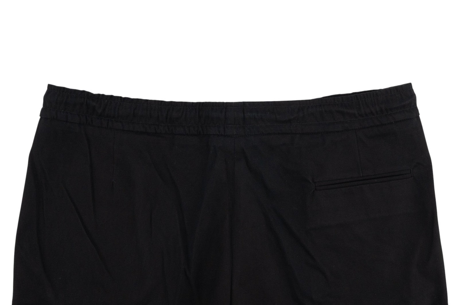 1050$ ISAIA Dark Blue Cargo Drawstring Pant Gabardine Cotton Relaxed Tapered Fit