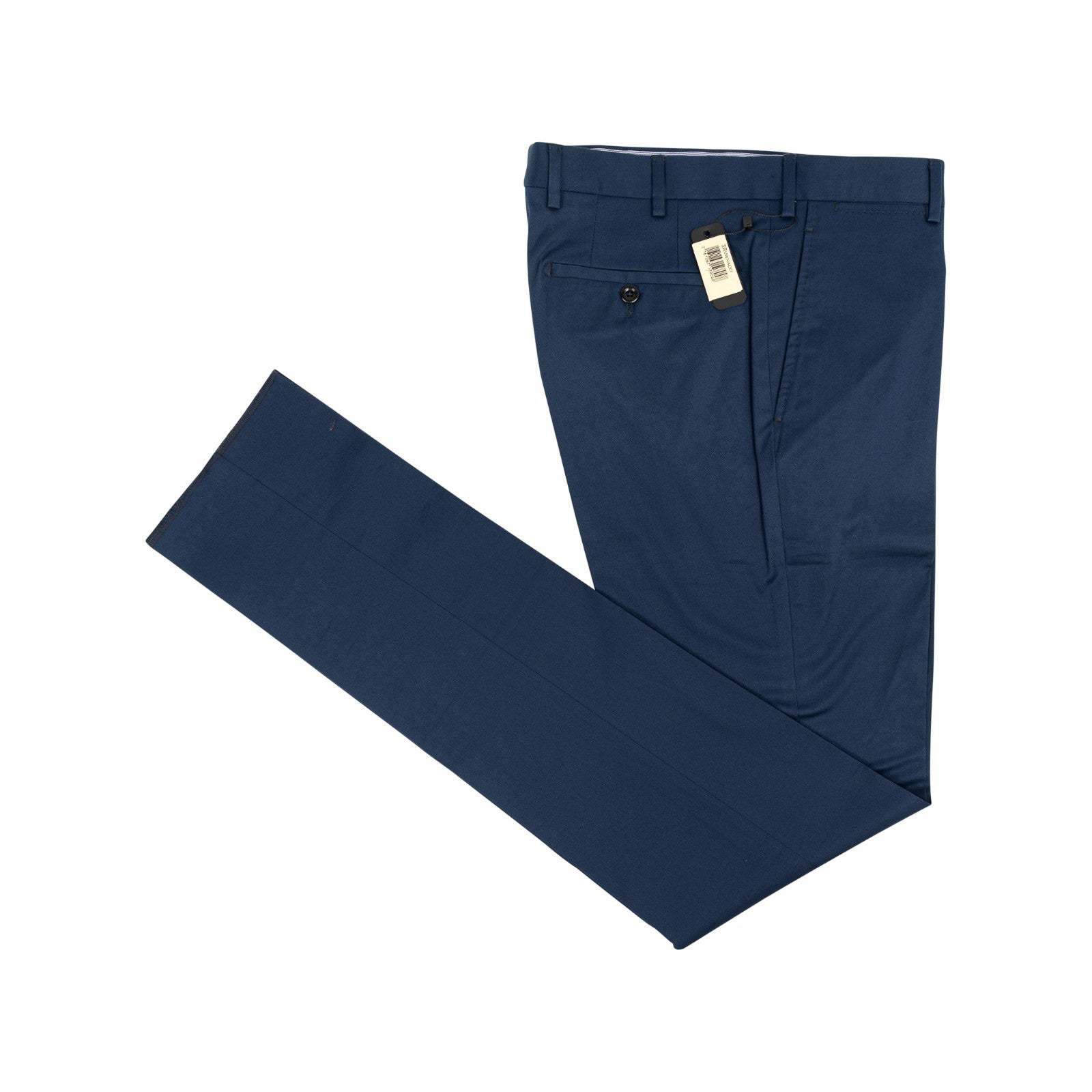 620$ RUBINACCI NAPOLI Electric Blue Dress Pant Stretch Cotton 34 US / 50 EU
