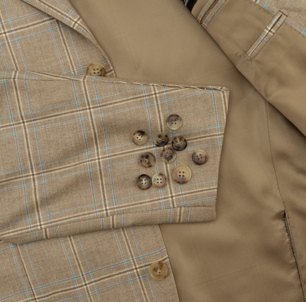 1870$ MACO by RAFFAELE CARUSO Jacket Sport Coat Beige 100% Cashmere 38 US 48 IT