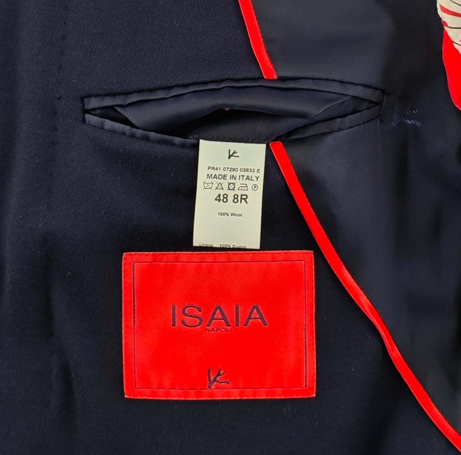 $5500 ISAIA NAPOLI "Comfort Project " Blue Navy Hand Sewn Jacket Sport Coat Wool