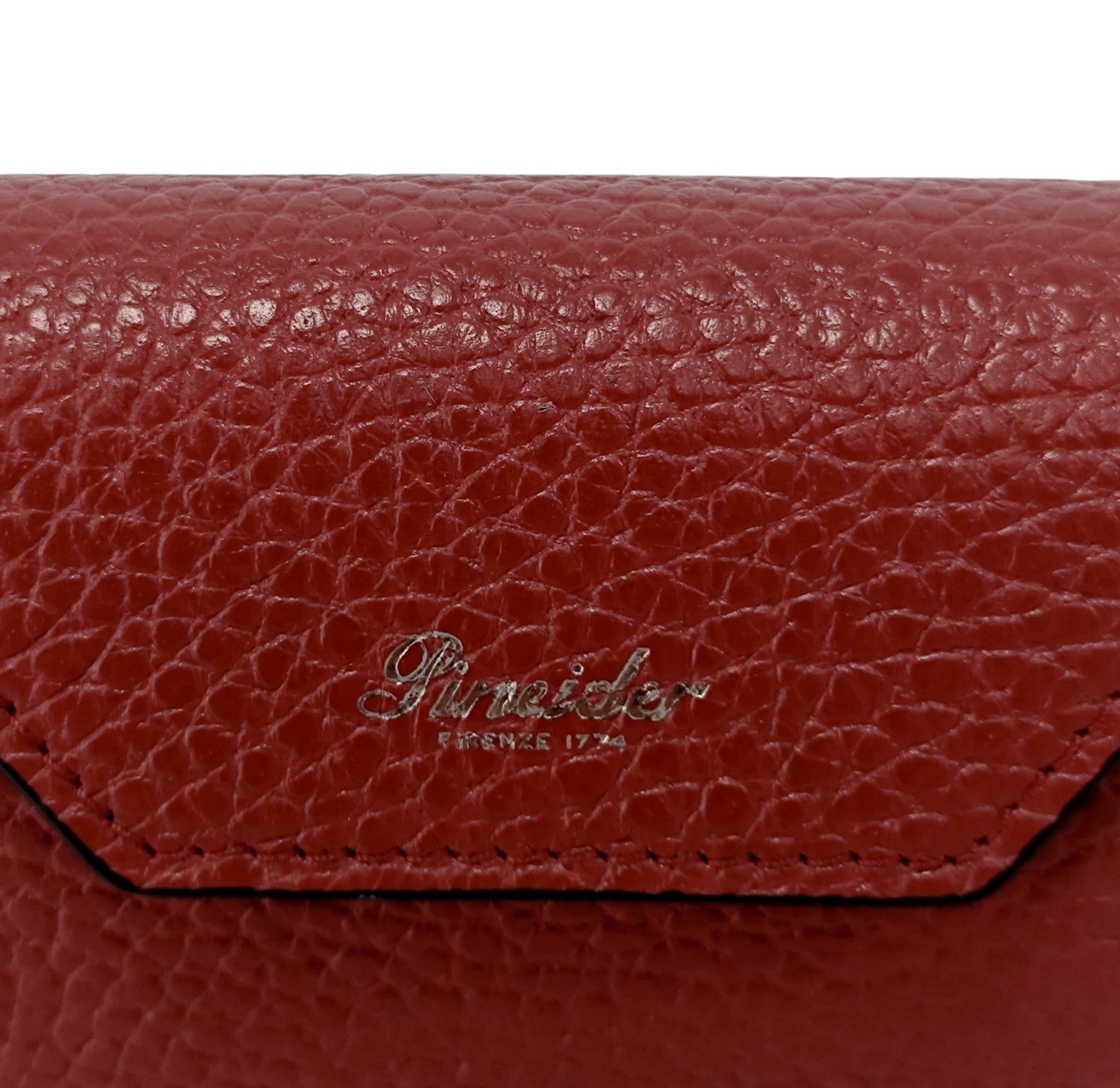 150$ PINEIDER FIRENZE 1774 Headphones Airpods Holder Grain Calf Cherry
