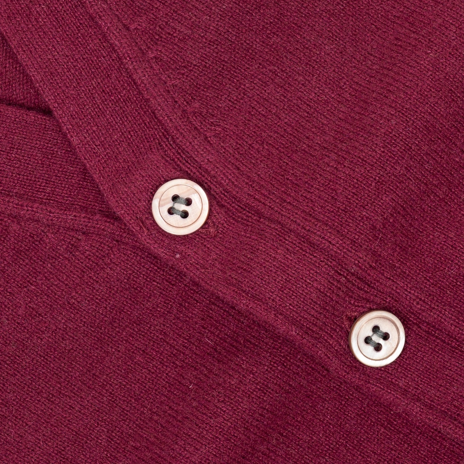 590$ RUBINACCI NAPOLI Burgundy Cardigan Vest Gilet 100% Soft Cashmere Size S