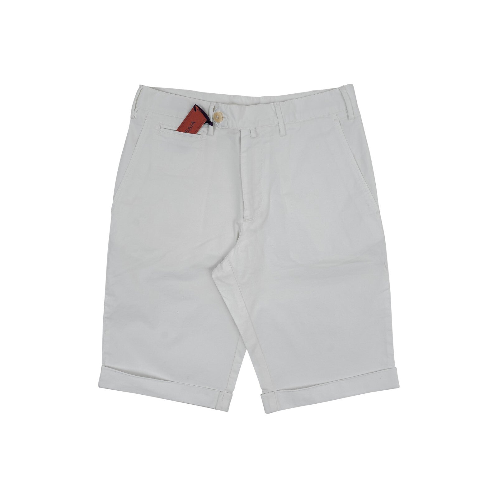 640$ ISAIA NAPOLI White 5 Pockets Short Pant Cotton 30 US / 46 EU