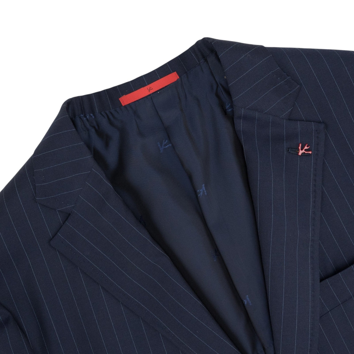 $6650 ISAIA NAPOLI "Capri" Blue Suit Wool Fine Wool 4 Season 44 US / 54 EU 8R