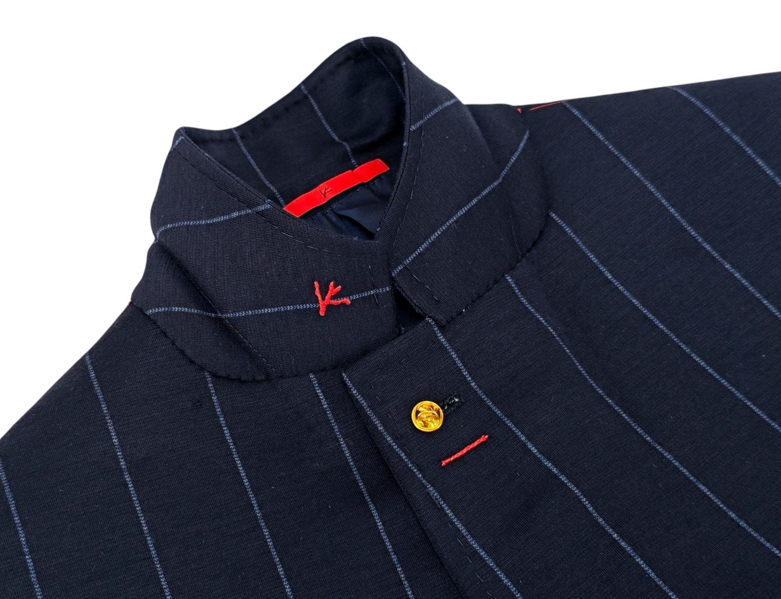 $5725 ISAIA "Capri" Blue Striped Sport Coat Jersey Wool Comfort 42 US / 52 EU 8R