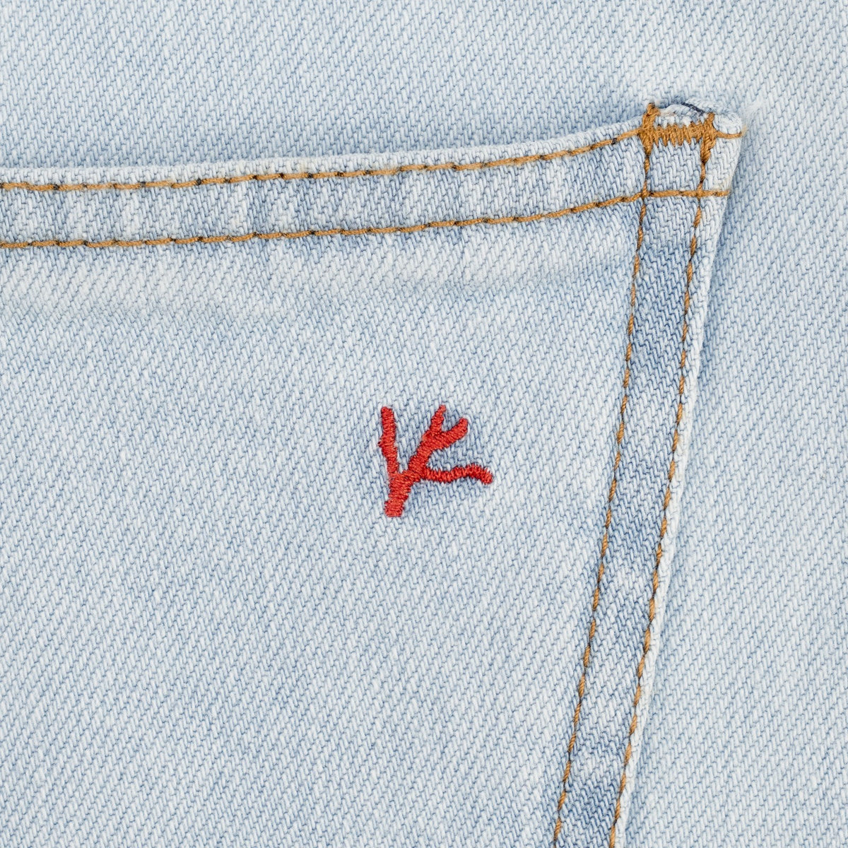 795$ ISAIA Light Blue Denim Jeans 5 Pocket Pant Cotton Wide Flare  24 US 40 EU