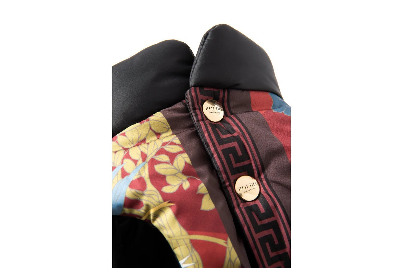 450$ POLDO X RUBINACCI NAPOLI Red GILET Reversible Water-Repellent Ovatta Down