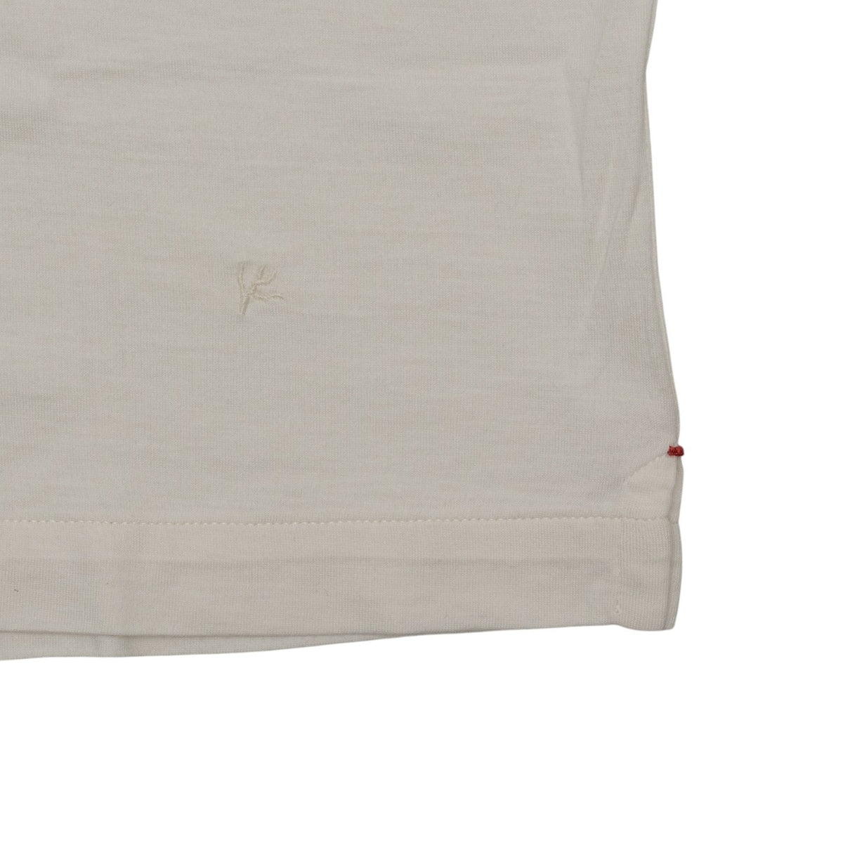 950$ ISAIA NAPOLI White Camp Collar Polo Short Sleeve Silk - Cotton Size XL