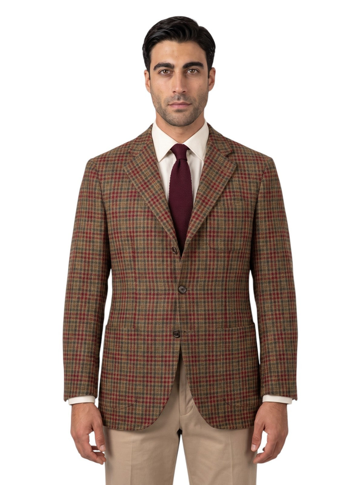1650$ BONMEZZADRI by CARUSO Jacket Sport Coat 100% Cashmere Brown 38 US / 48 IT