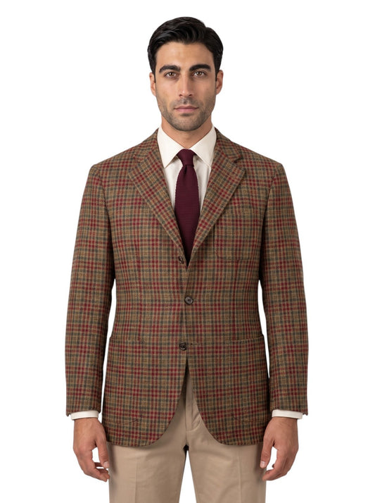 1650$ BONMEZZADRI by CARUSO Jacket Sport Coat 100% Cashmere Brown 38 US / 48 IT
