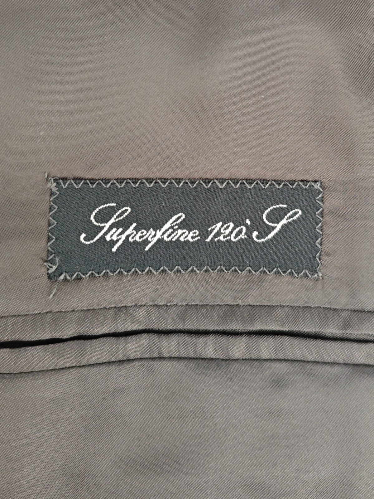 MACO by RAFFAELE CARUSO Gray Pinstripe Suit Superfine 120's Wool 46 US / 56 IT