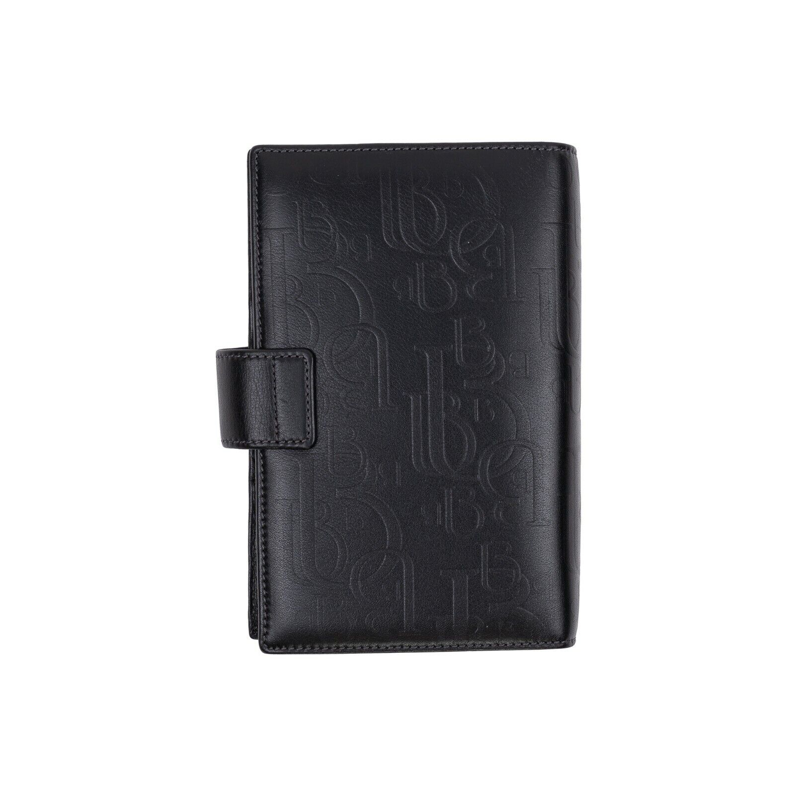 $450 UMBERTO BILANCIONI Logo Leather Diaries Notes Organizer Planner Ring Binder
