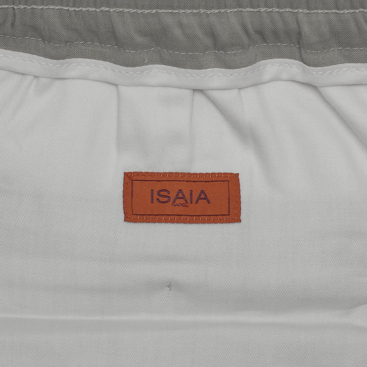 1050$ ISAIA Light Grey Drawstring Pant Regular Tapered Fit 38 US / 54 IT
