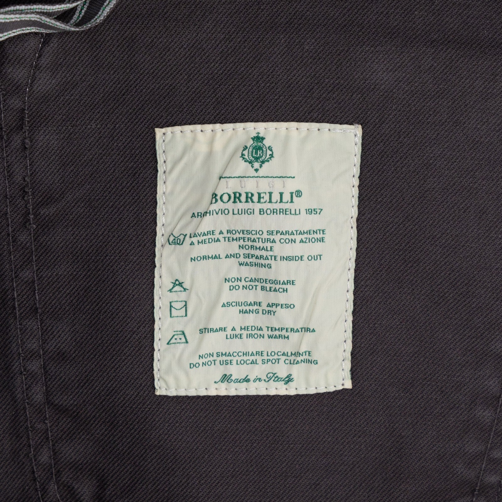 415$ LUIGI BORRELLI NAPOLI Washed Plum Denim Jeans Pant Cotton 36 US / 52 EU