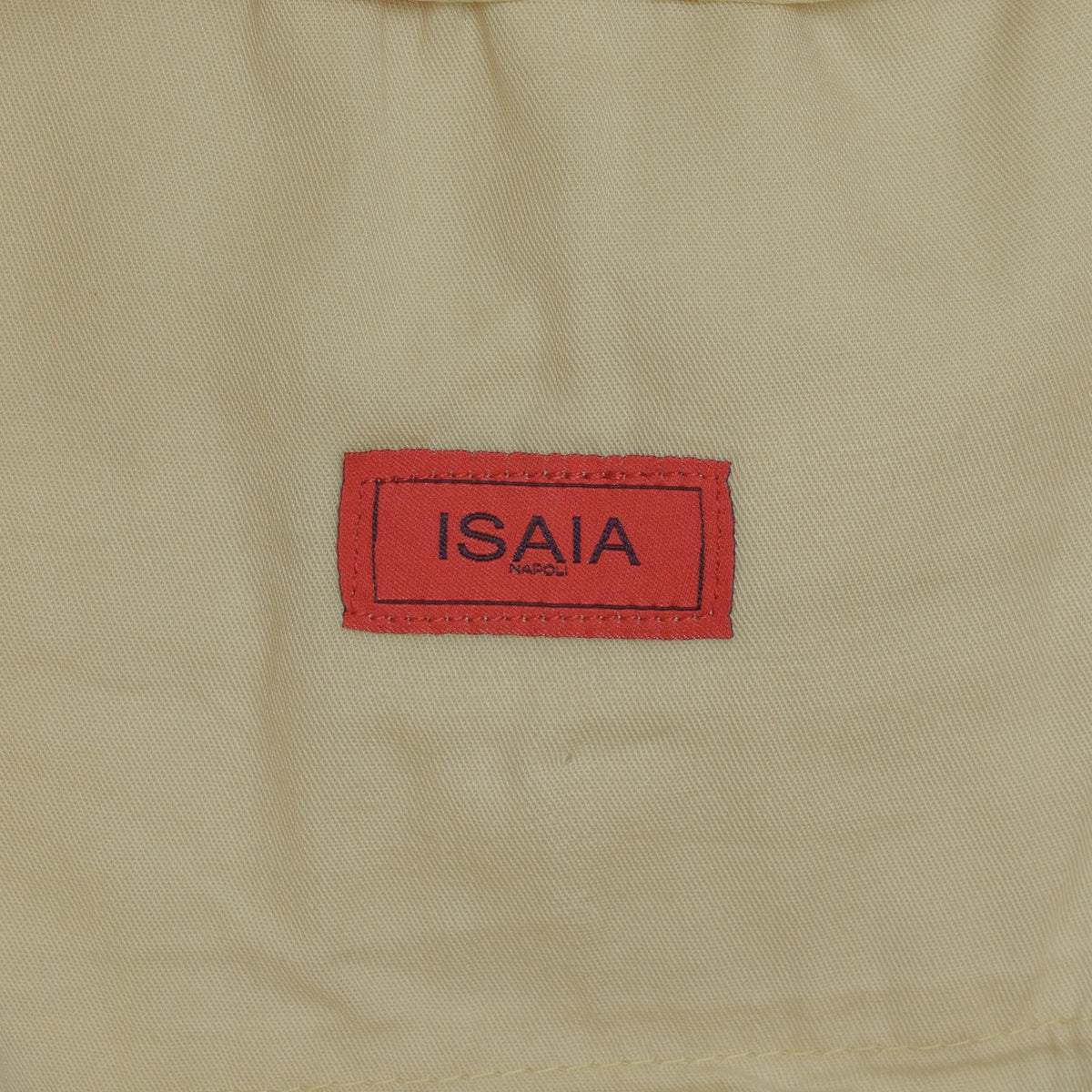 840$ ISAIA "Comfort" Yellow Drawstring Short Pant Cotton Stretch 30 US / 46 EU