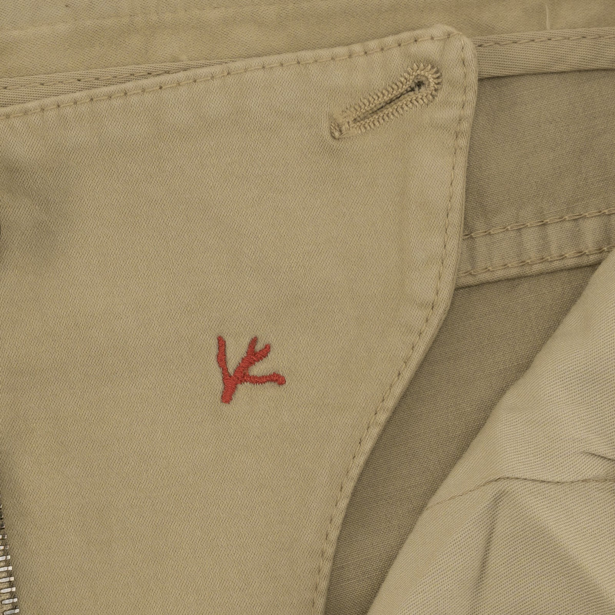 850$ ISAIA NAPOLI Beige 5 Pockets Chino Pant Cotton Cashmere 36 US / 52 EU