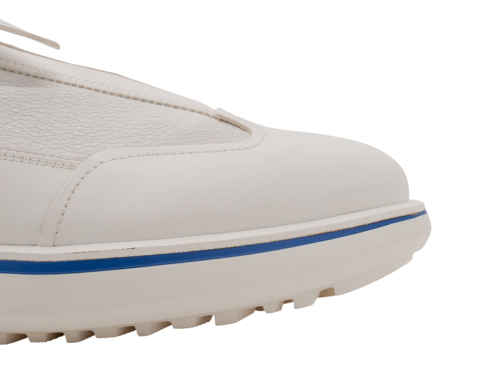 1450$ GIORGIO ARMANI Shoes Sneakers White Zip-Up Low-Top Leather 7 UK 8 US 41 IT