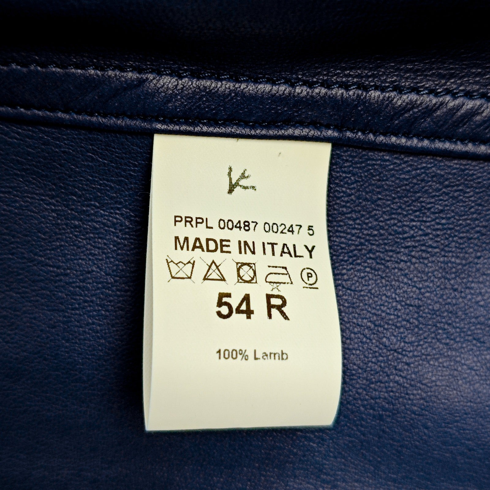 5500$ ISAIA Blue Overshirt Jacket 100% Suede Lambskin Leather 44 US / 54 EU