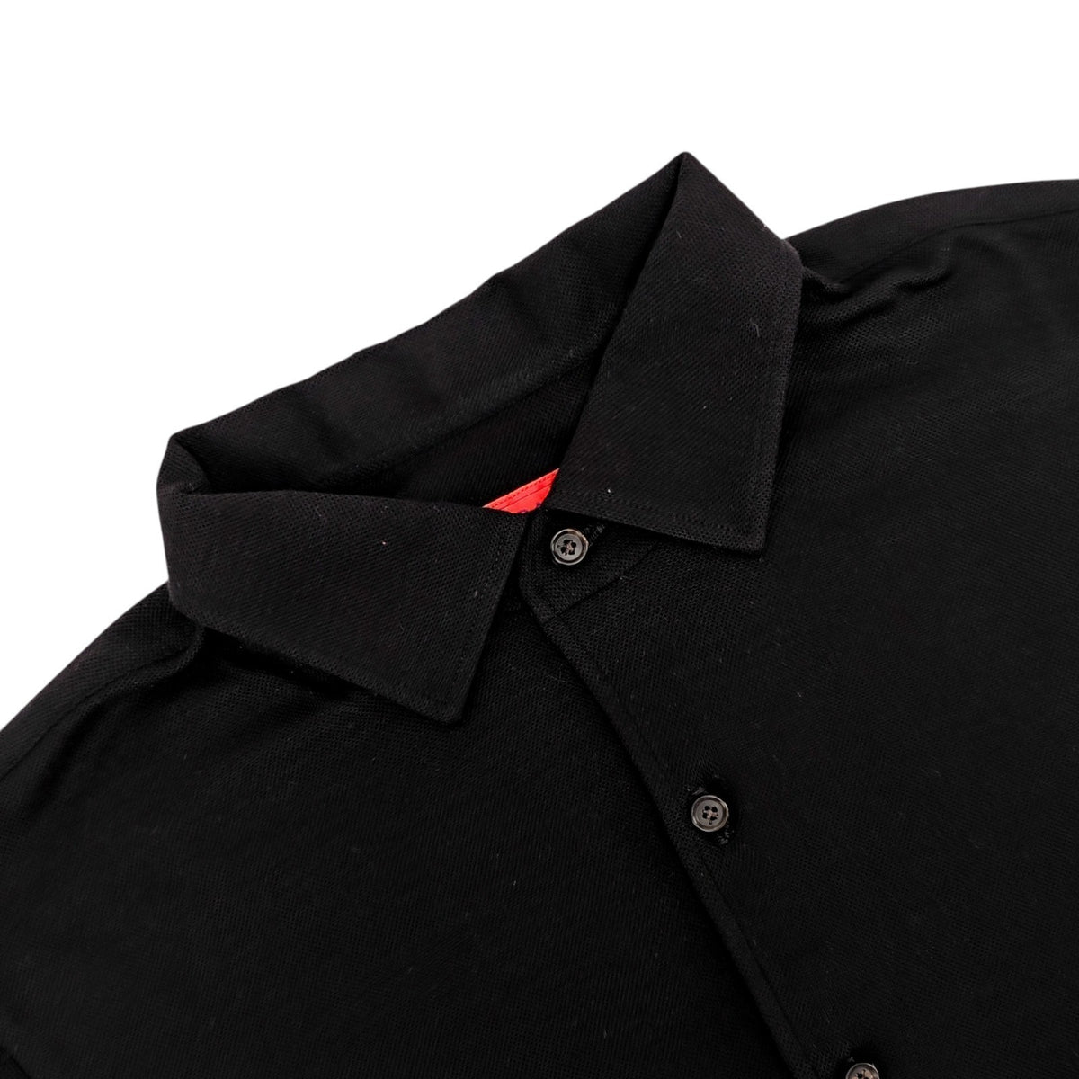 1450$ ISAIA NAPOLI Black Hand-Sewn Sartorial Shirt Long Sleeve Soft Wool