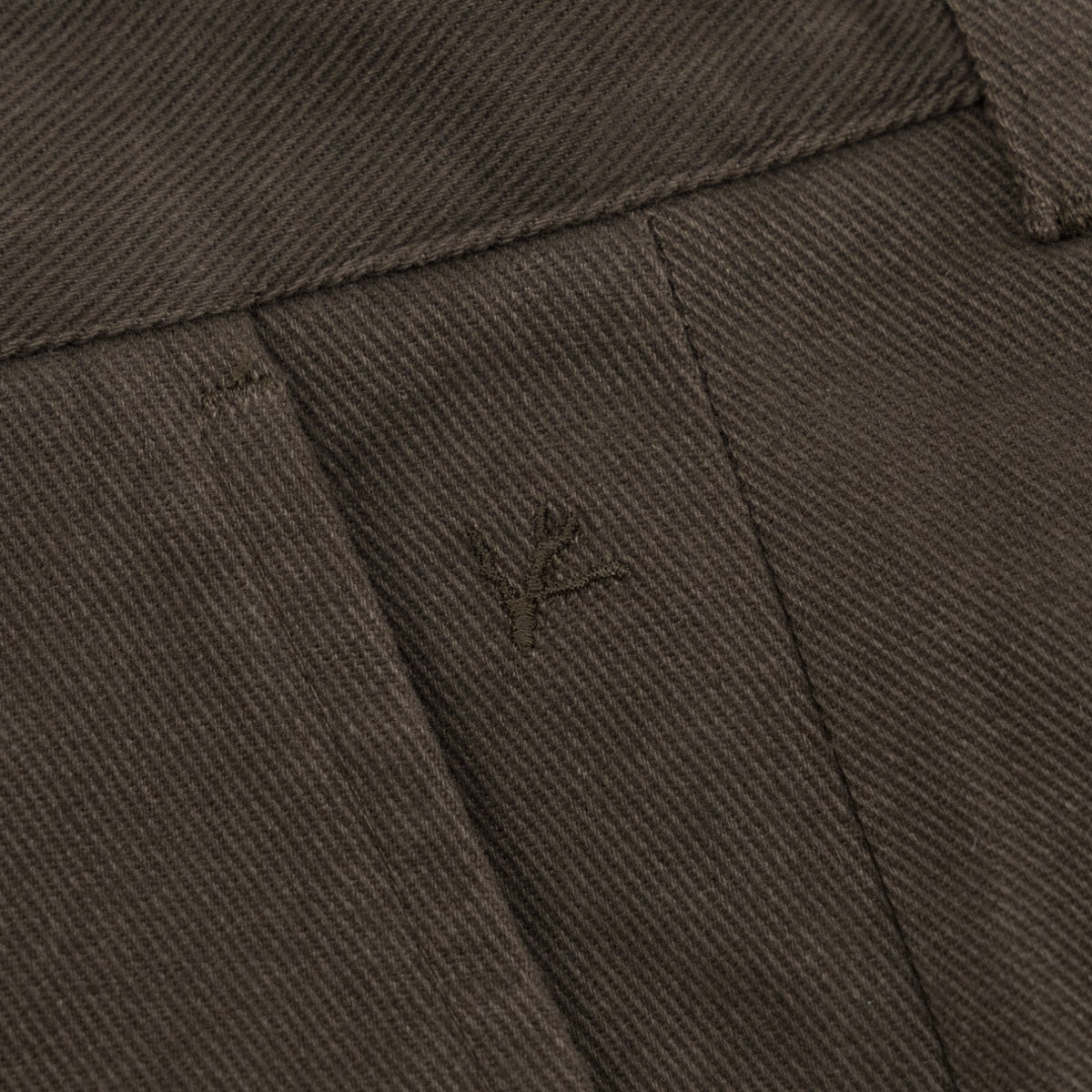 690$ ISAIA NAPOLI Dark Brown Chino Pant Cotton Regular Fit 36 US / 52 EU